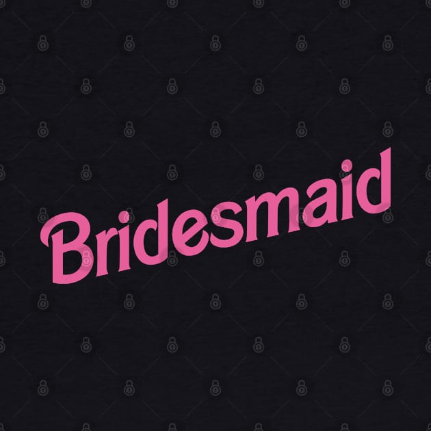 Bridesmaid Barbie logo by byb